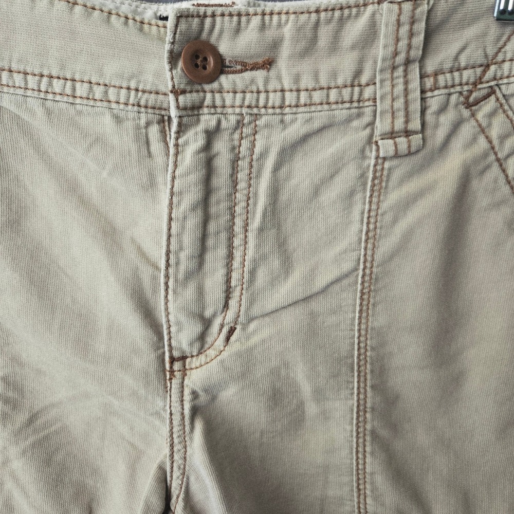 Polo Jeans Co Ralph Lauren Khaki Cargo Shorts Womens Size‎ 6 Cotton Utility - Picture 2 of 8